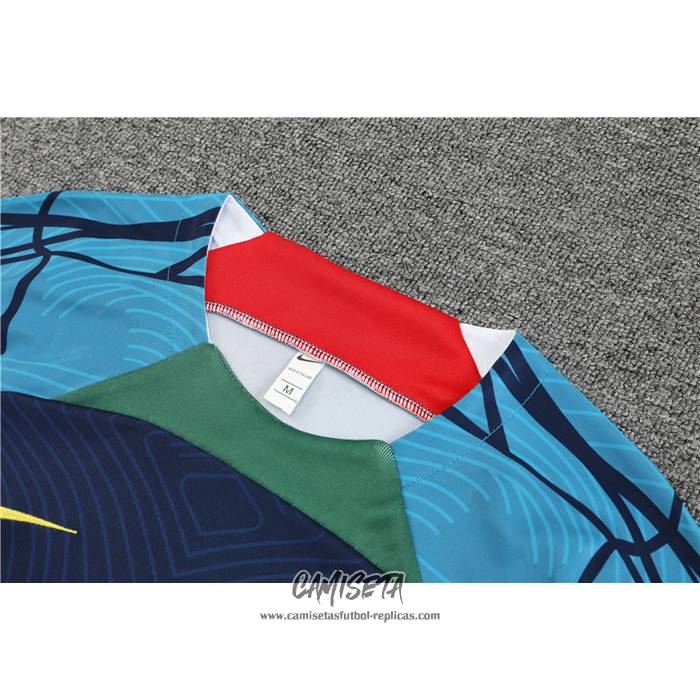 Chandal del Portugal 2022-2023 Manga Corta Azul - Pantalon Corto
